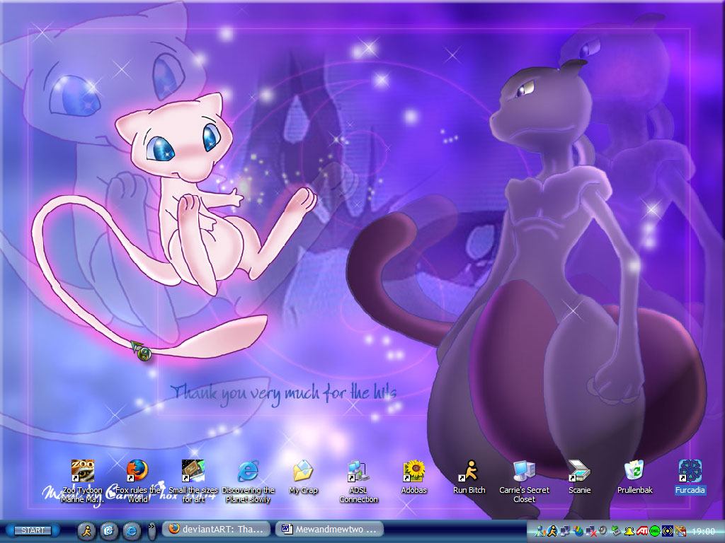 Mew And Mewtwo Wallpaper By