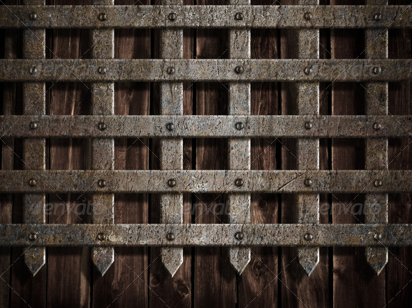 medieval castle wall or metal gate background   Stock Photo   Images