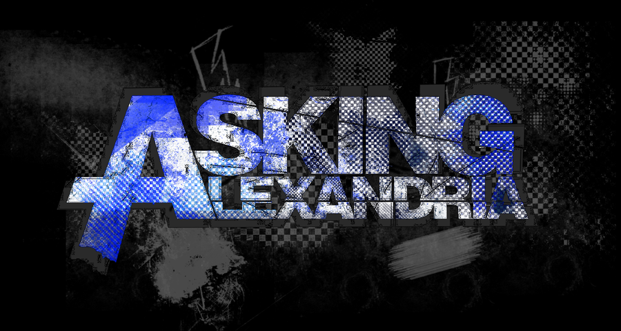 asking alexandria logo hd wallpaper for your desktop background or