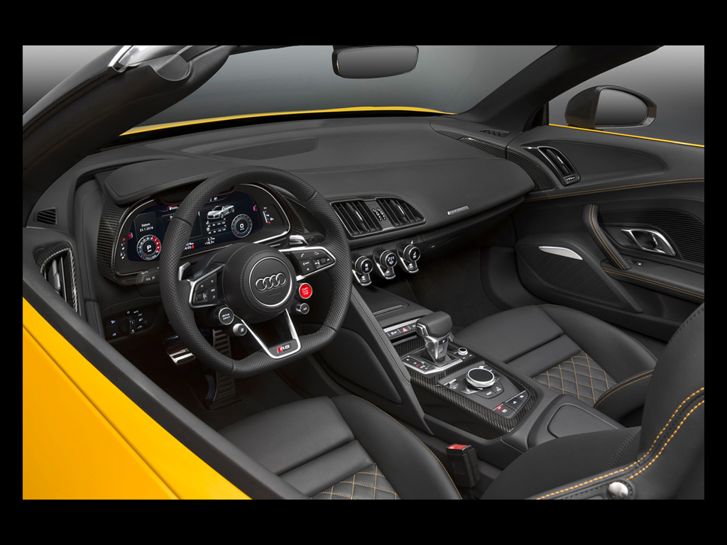 Audi R8 Spyder V10 Studio Wallpaper