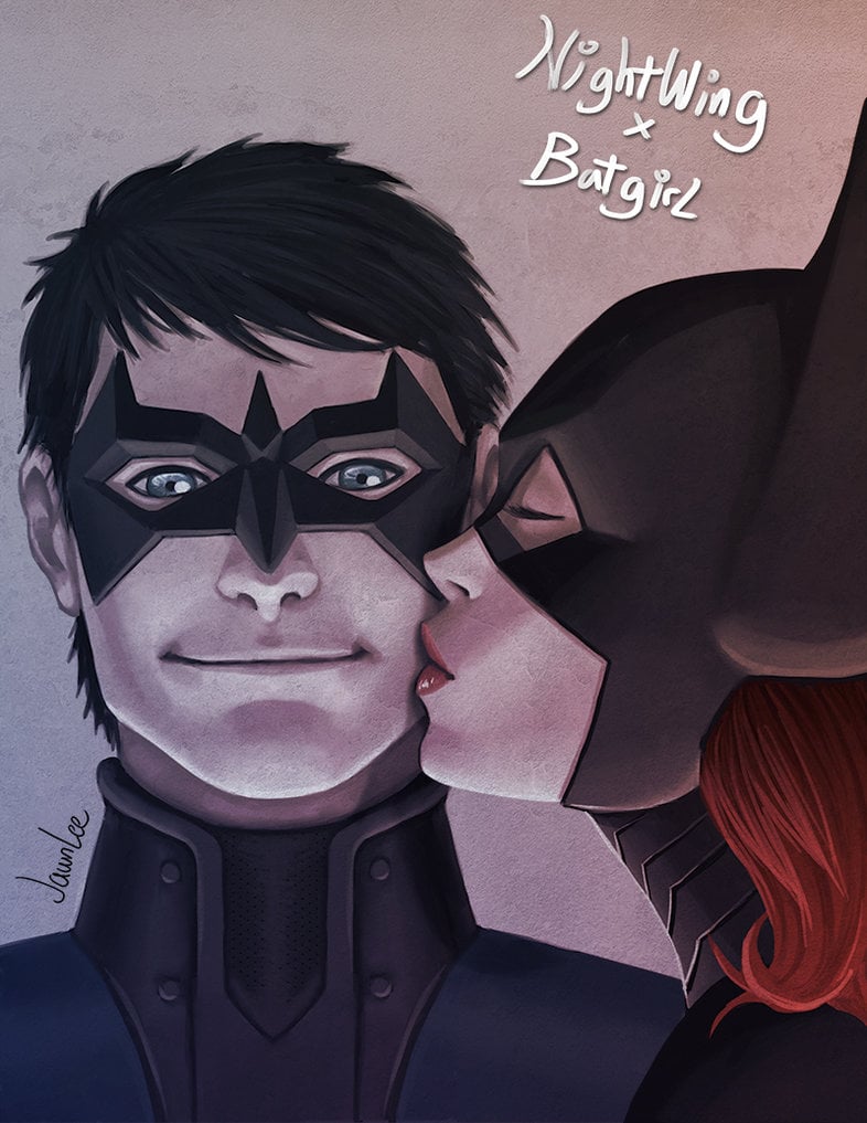Nightwing X Batgirl by Jawn Lee on
