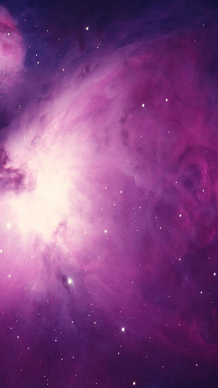 Purple Supernova Nebula Explosion iPhone Wallpaper HD
