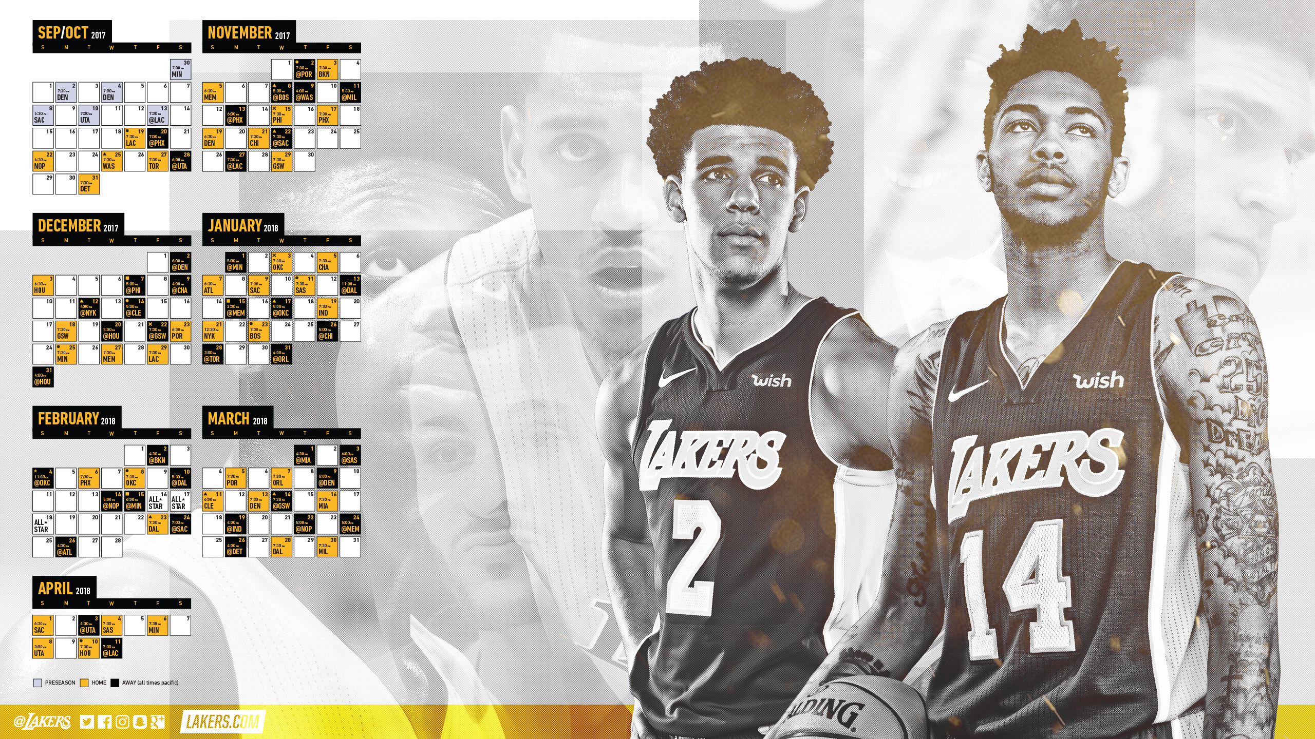 Lakers Wallpaper And Infographics Los Angeles