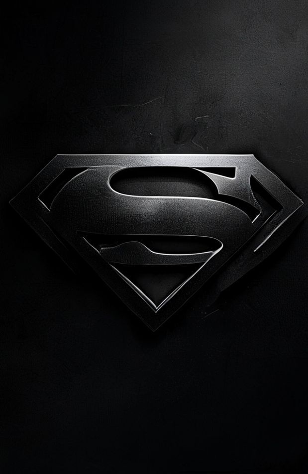 Black Superman Logo Wallpaper