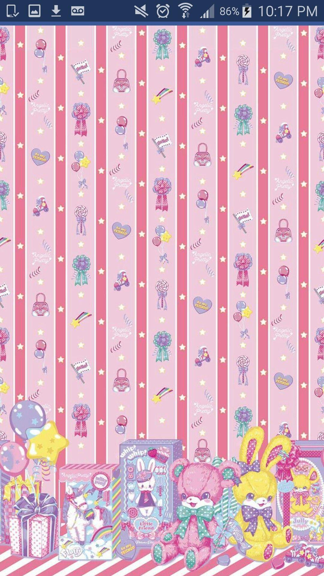 Angelic Pretty Toy Doll Print Kawaii Wallpaper