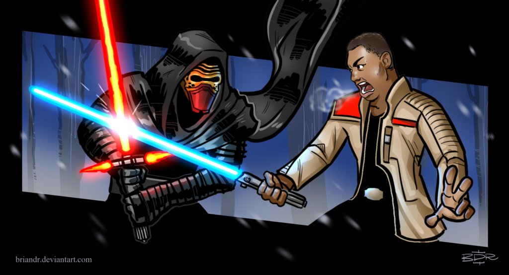 Finn Vs Kylo By Briandr