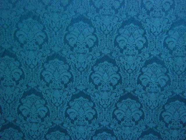 Blue Damask Wallpaper Victorian