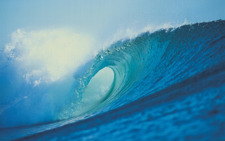 Blue Ocean Sea Waves Wallpaper High Quality