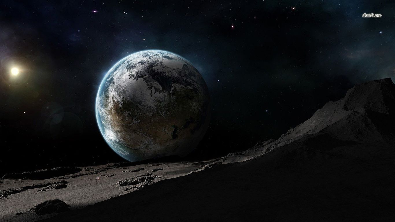 Earth from the moon wallpaper   Fantasy wallpapers   24099