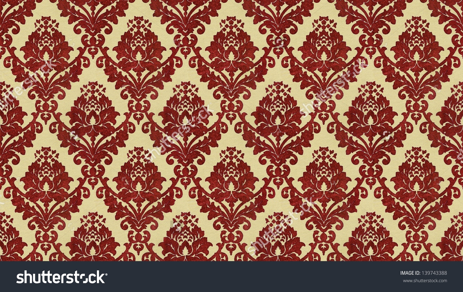 Free download Traditional Victorian Style Flocked Wallpaper Pattern