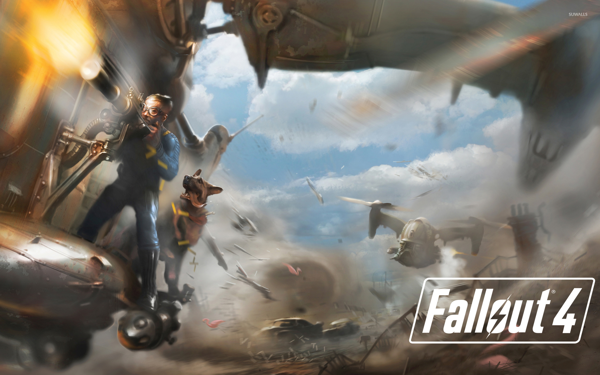 Battle In Fallout Wallpaper Game