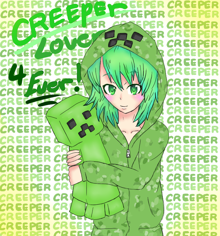 Minecraft Creeper Girl By Nanithekitty