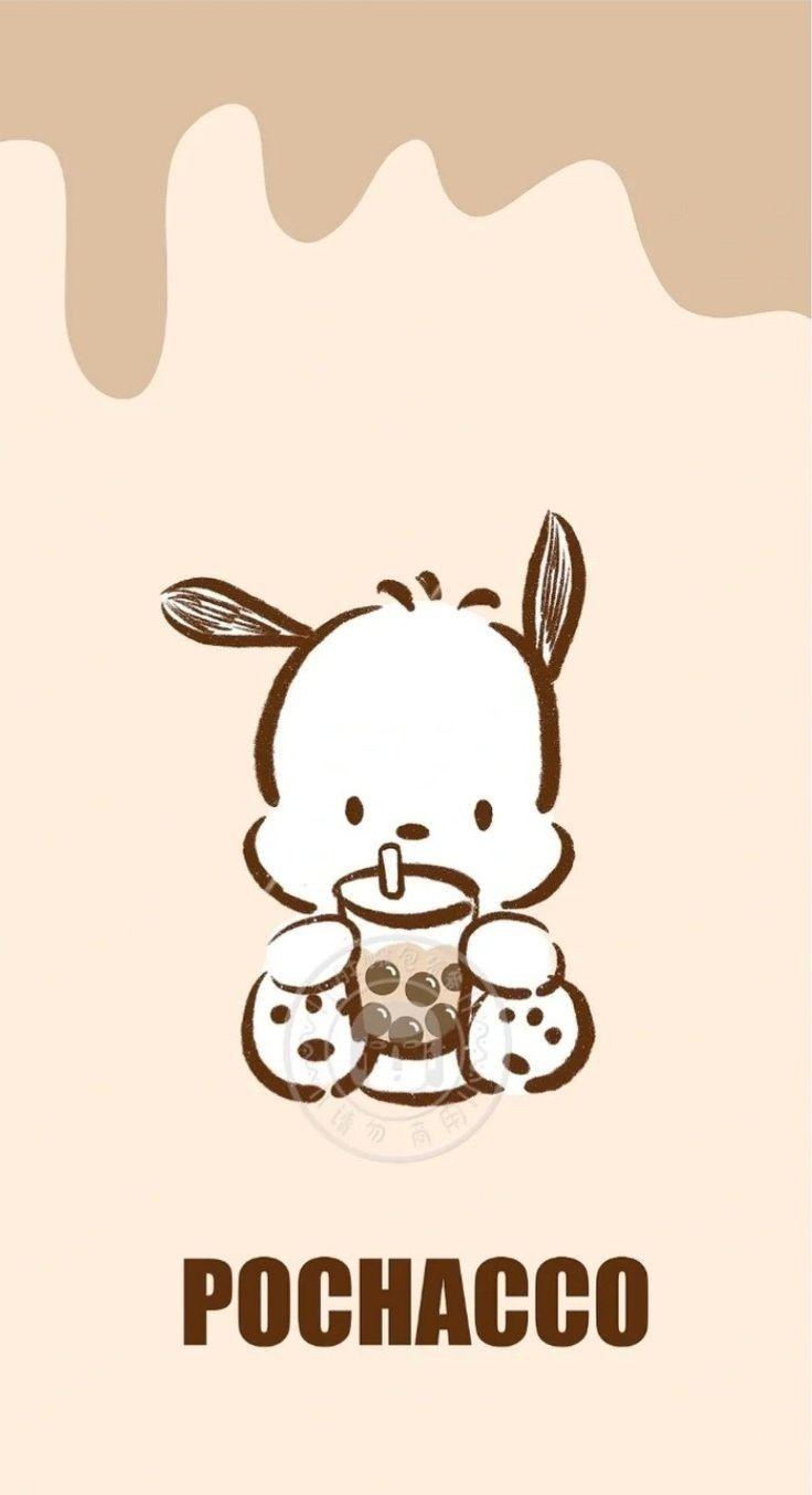 Pochacco In Hello Kitty iPhone Wallpaper Funny Doodles