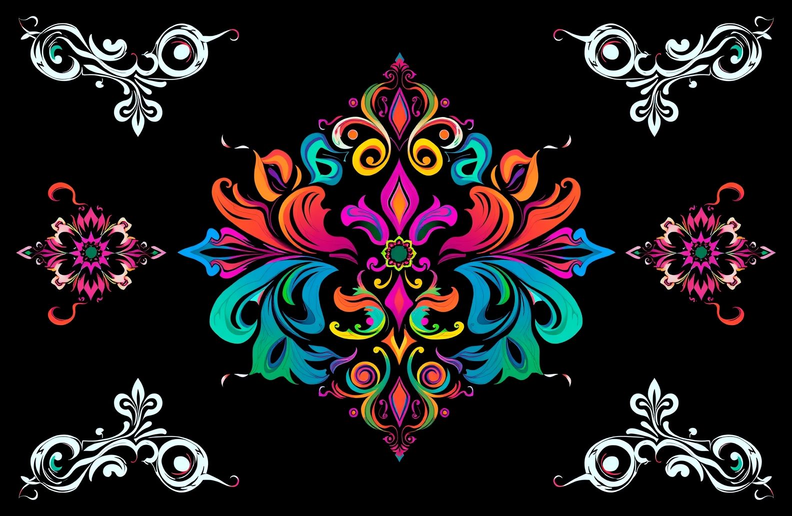 Beautiful Black Background Wallpaper