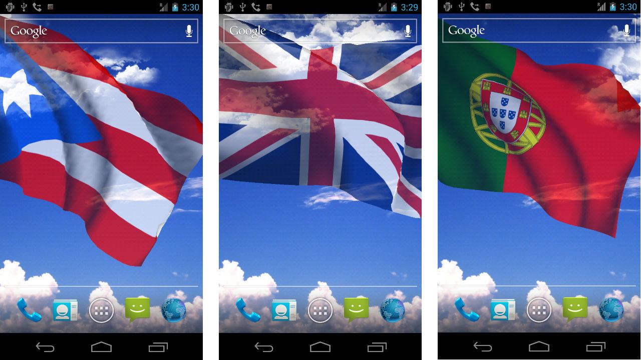 Displaying Image For Puerto Rican Flag Live Wallpaper