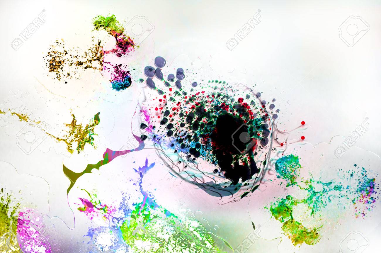 Extreme Closeup Concept Amoeba Parasite Bacteria Background Stock