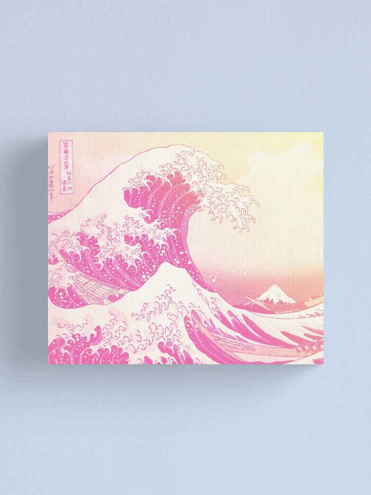 The Great Wave Off Kanagawa Japanese Pink Aesthetic S