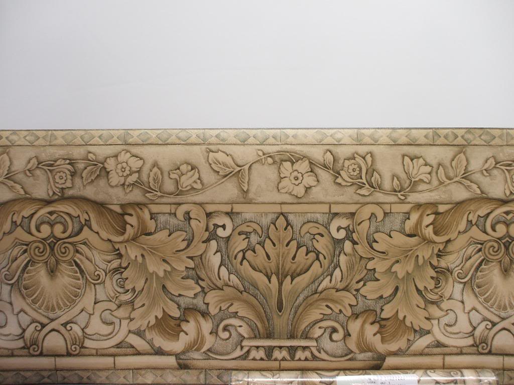 Free download Leaves and Flowers Border in Shades of Brown by