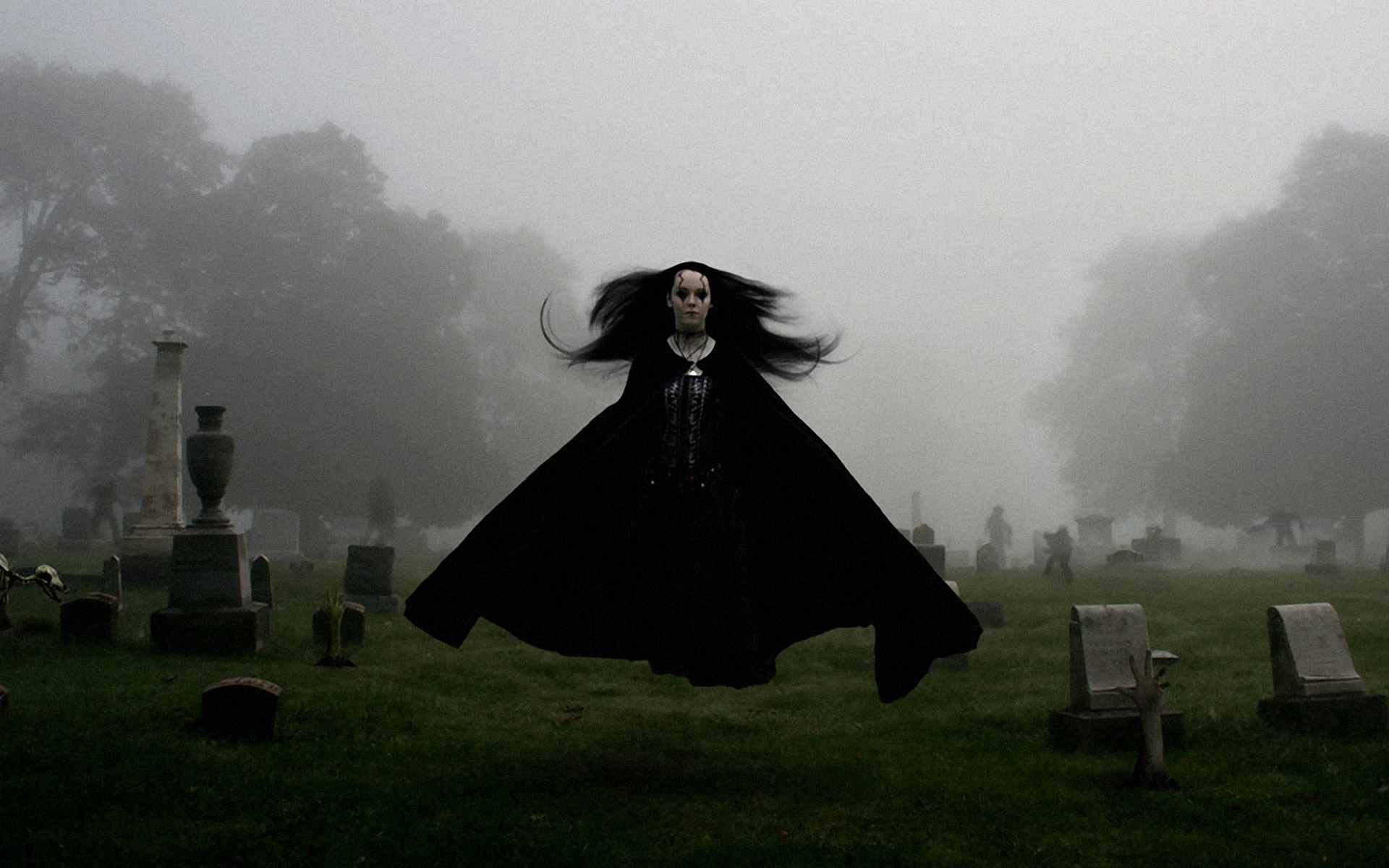 Ghost Scary Creepy Spooky Women Girl Mood Sad Sorrow Grave Cemetery