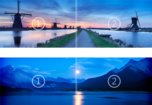 Windows 8 panoramic backgrounds themes explained