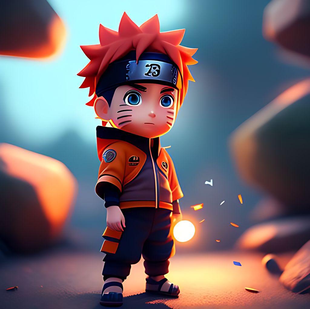 Direct Lark996 Naruto As A Cute 3d Realistic Animated Boy Playing