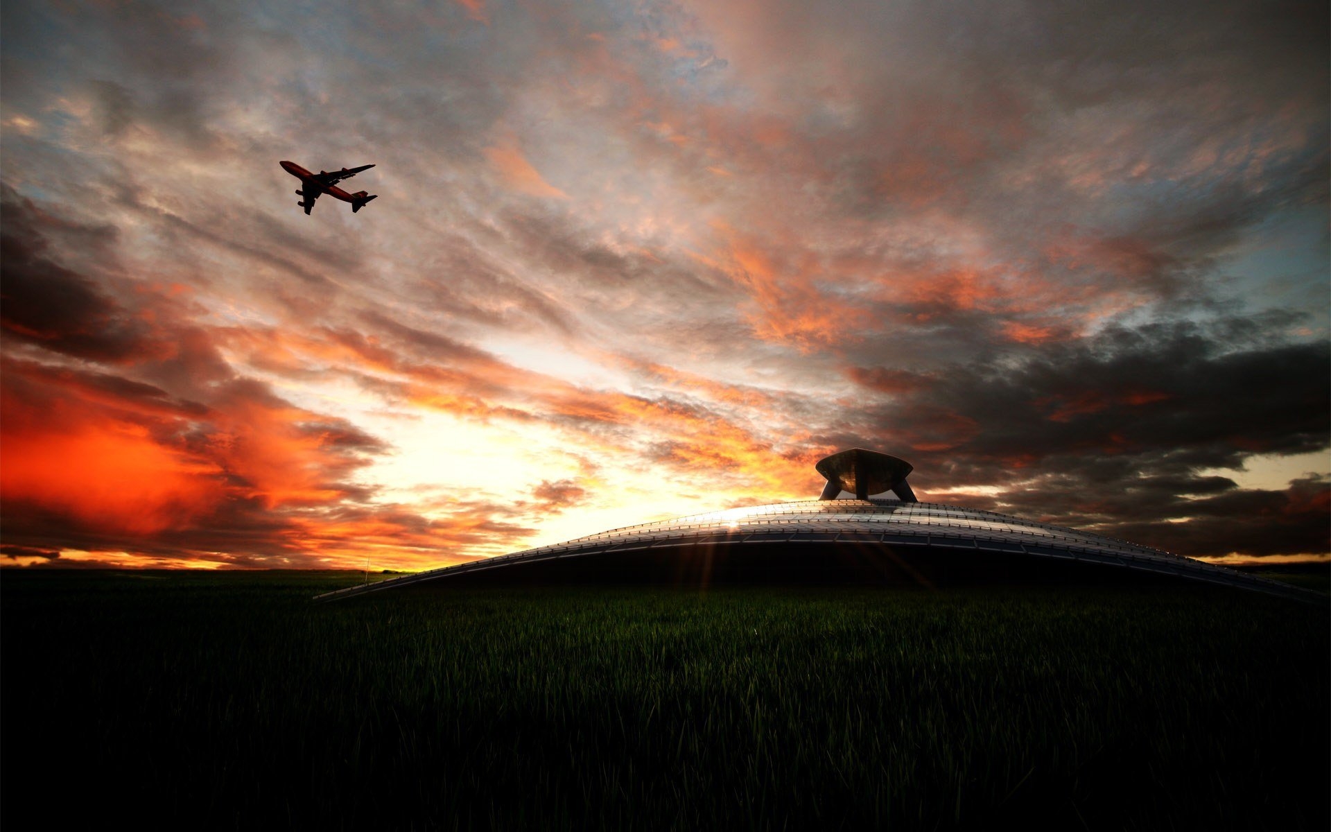 Passenger Plane In The Sky Wallpaper And Image