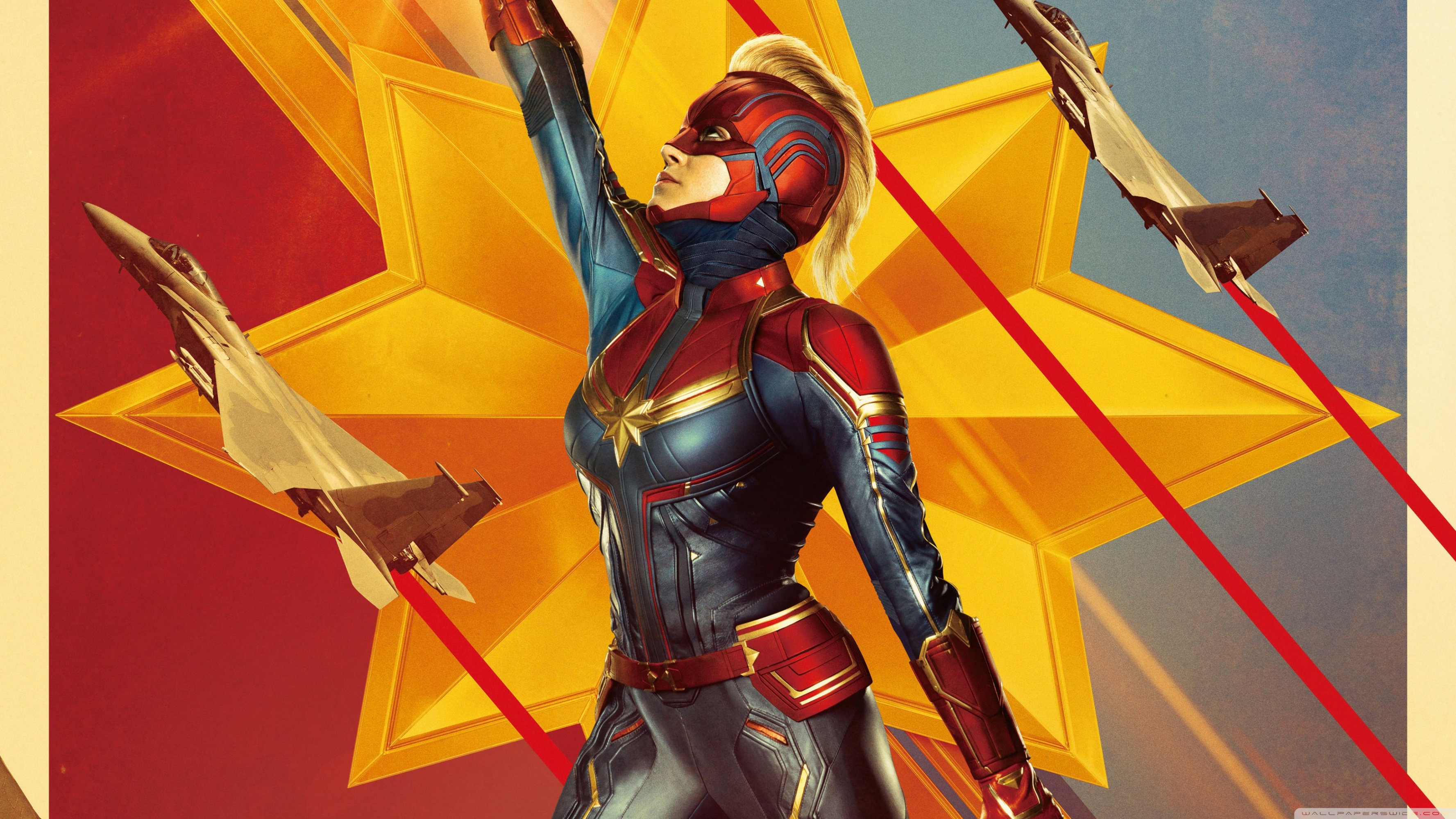 Captain Marvel 4k HD Desktop Wallpaper For Wide Ultra