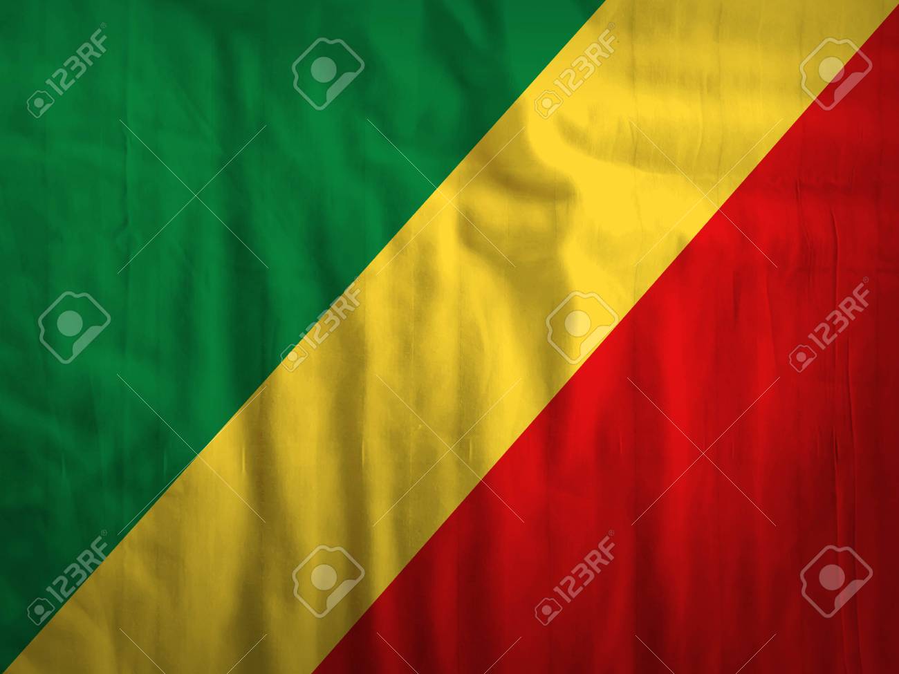 Fabric Republic Of The Congo Background Texture Stock Photo