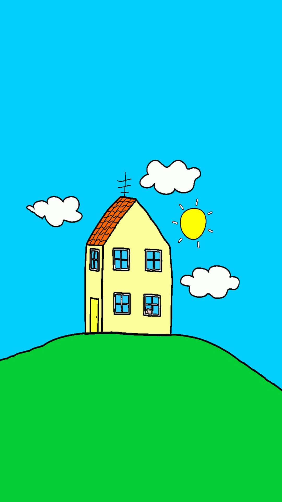 Peppa Pig House Wallpaper