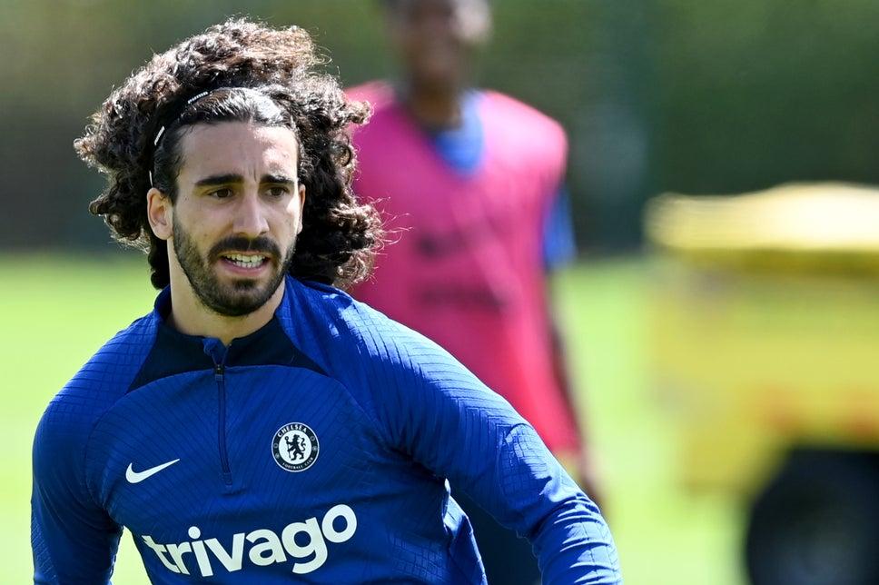 First pictures as Marc Cucurella trains with Chelsea ahead of