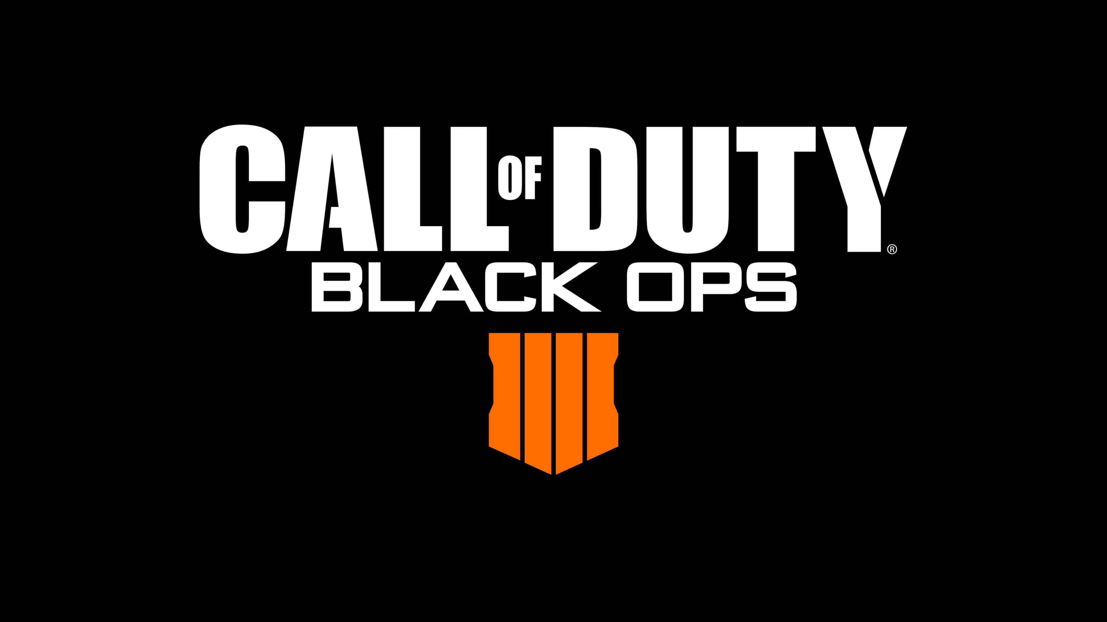 Call Of Duty Black Ops Logo UHD 4k Wallpaper