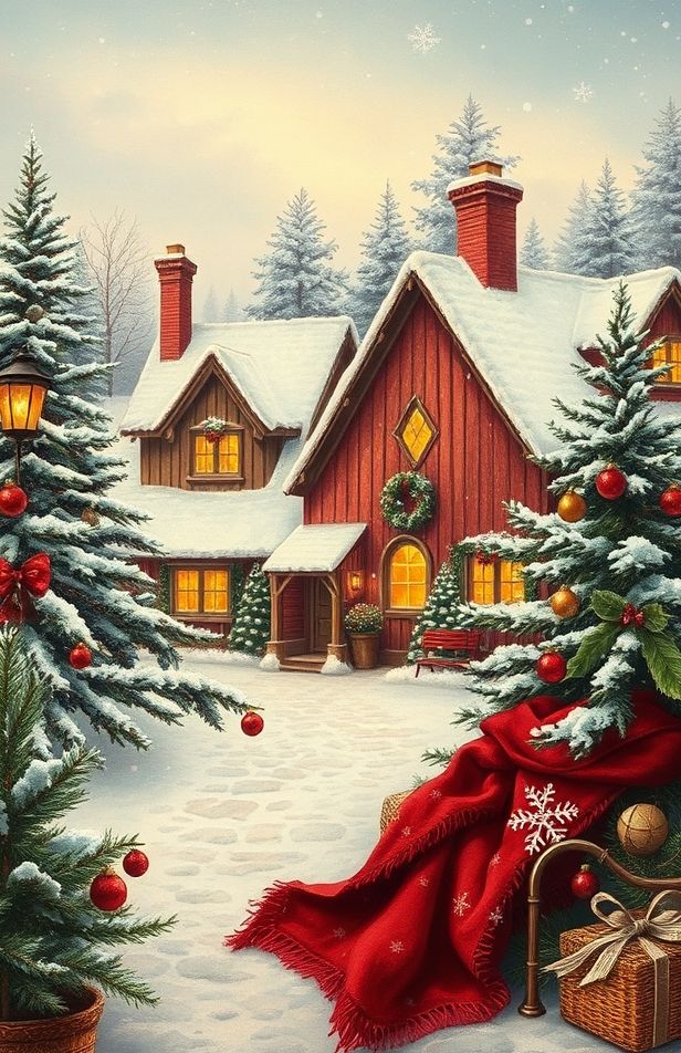 Old Fashioned Christmas Wallpaper