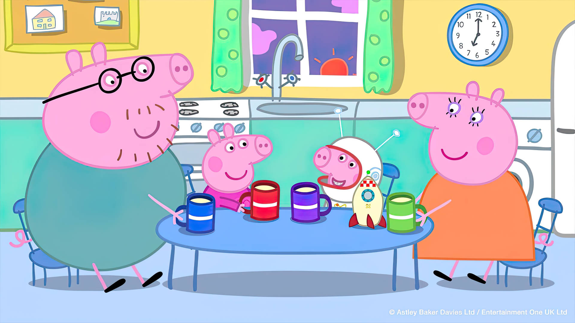 Peppa Pig House Wallpaper