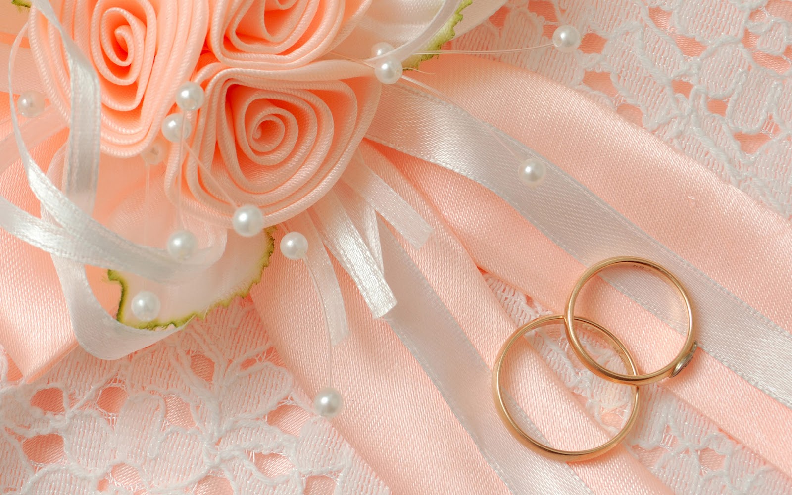 Peach Wedding Ring Background