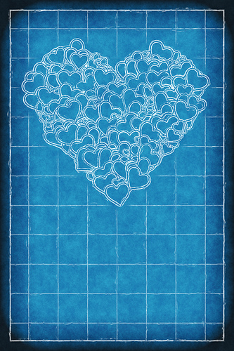 iPhone Background Heart Blueprint Happy Valentine S Day