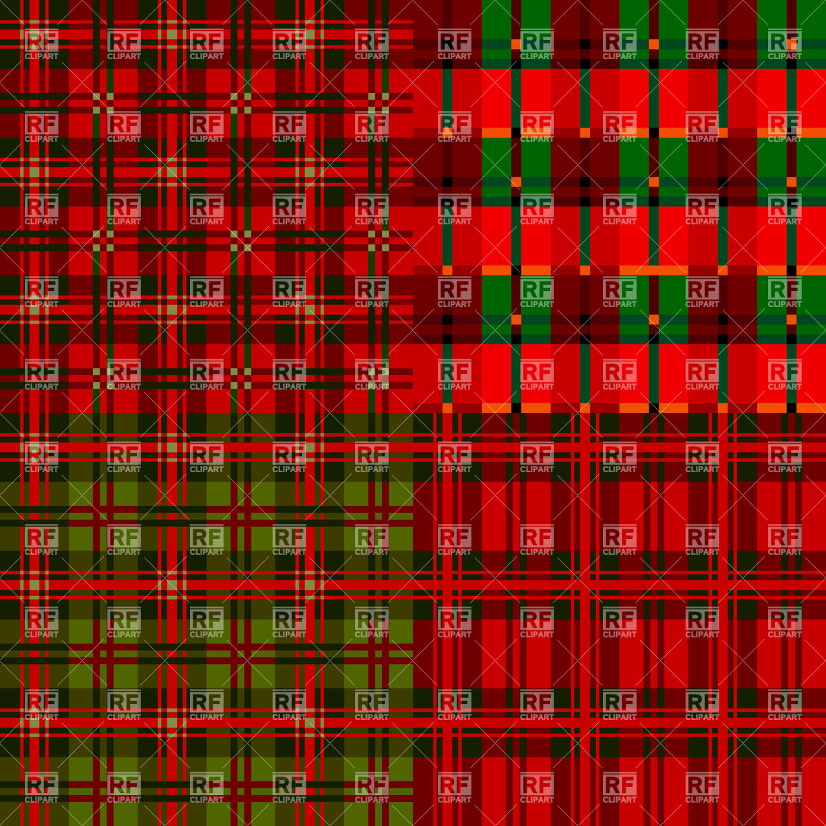 Red and green checkered plaid patterns   tartan wrapping Backgrounds