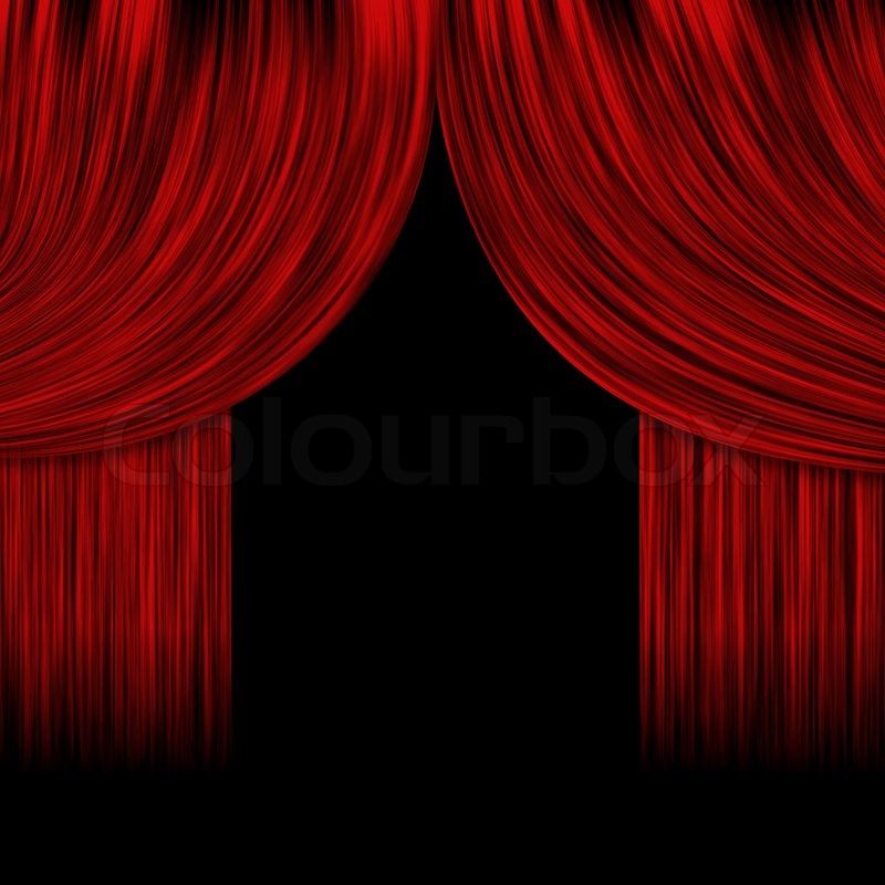 Stage Curtains Background Velvet