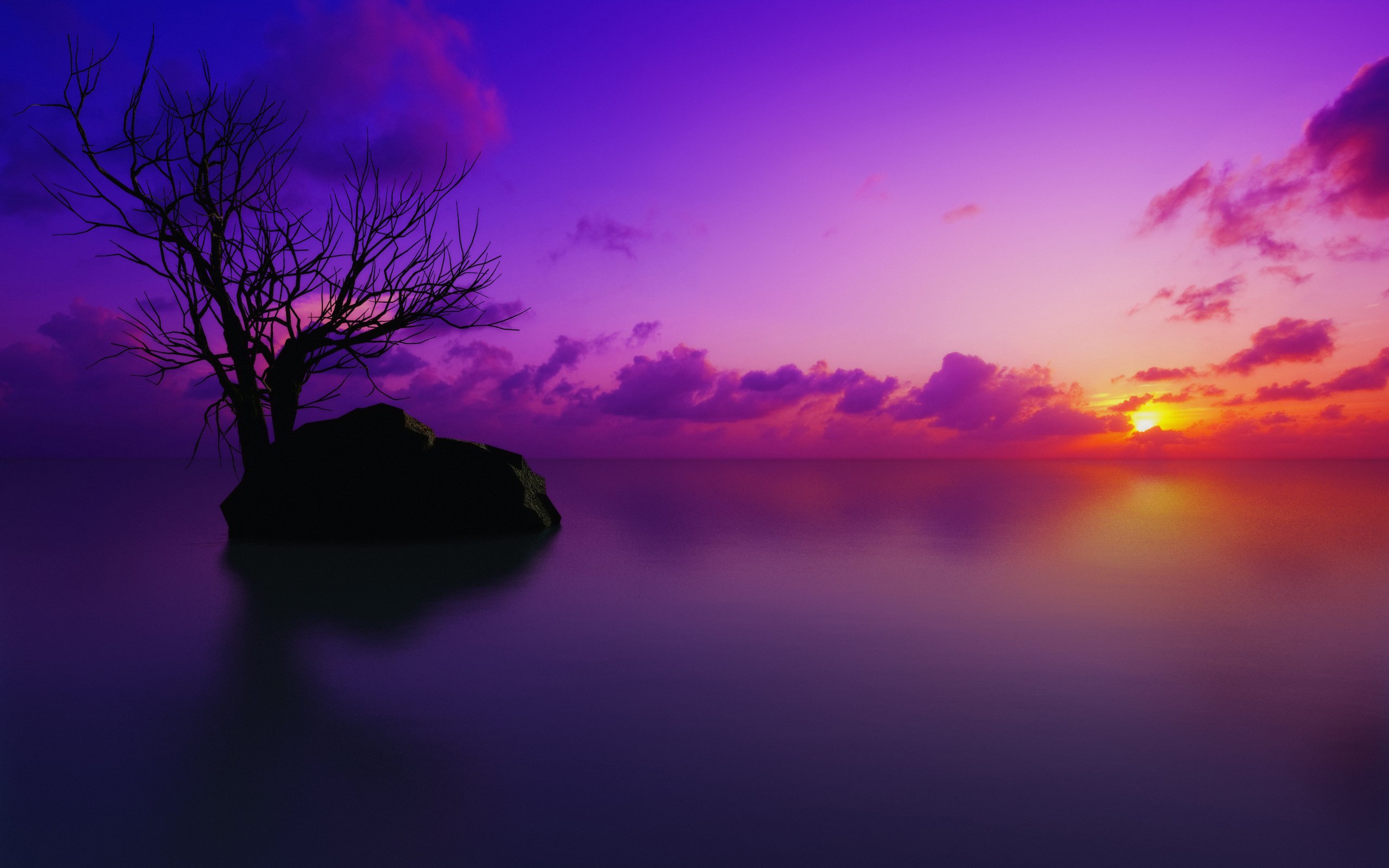 Sunset Purple Maldives