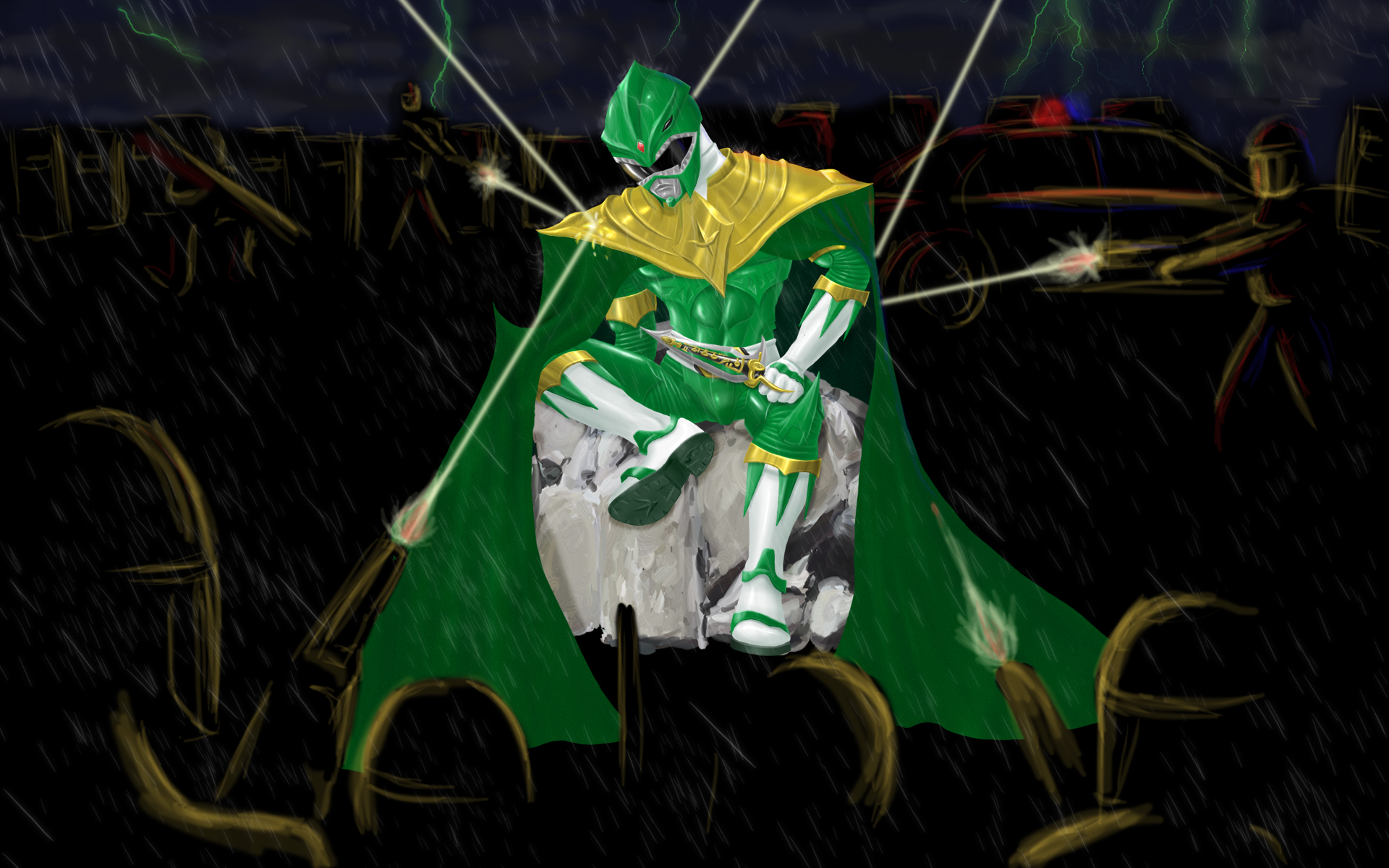 Green Ranger Dragonzord Wallpaper Storm By Maxvolnutt