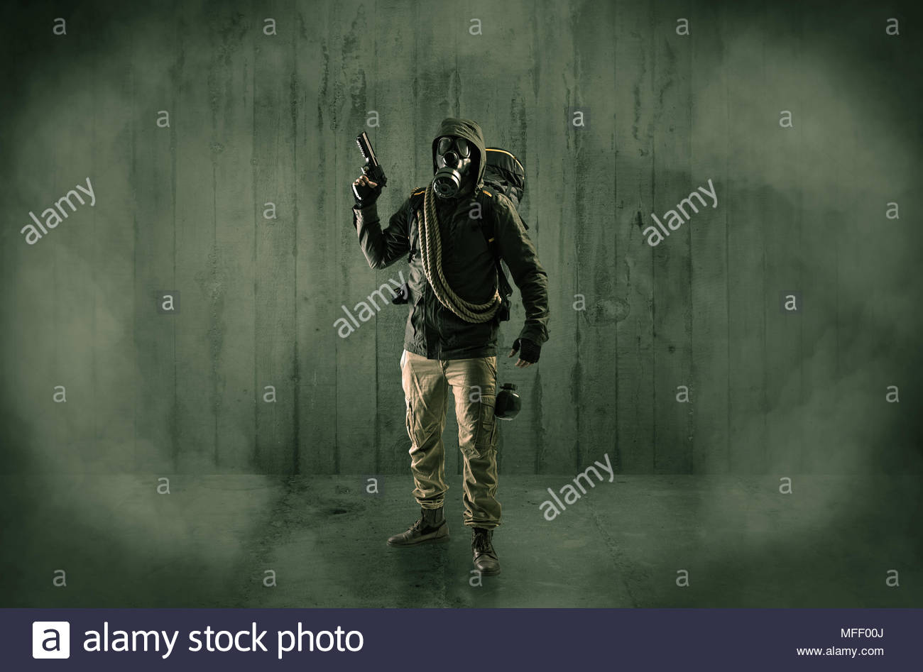 Dreadful Dangerous Man With Wood Shanty Wallpaper And Fume Around