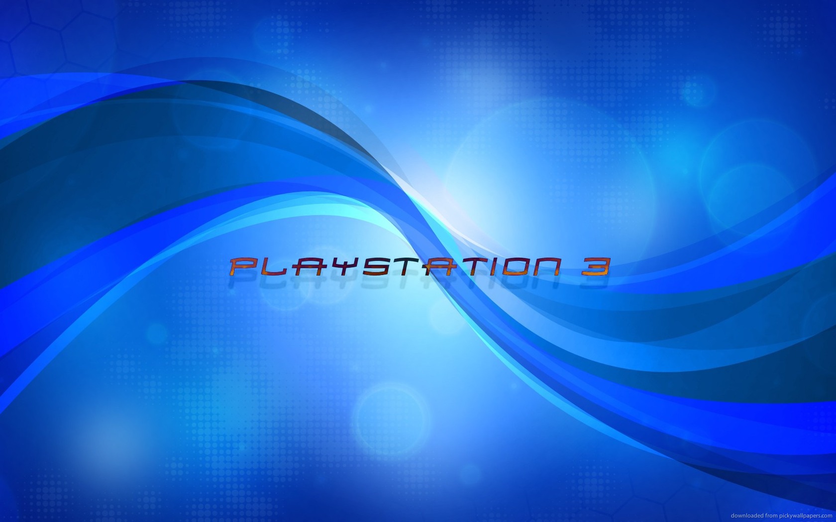 Download 1680x1050 Playstation 3 Blue Logo Wallpaper