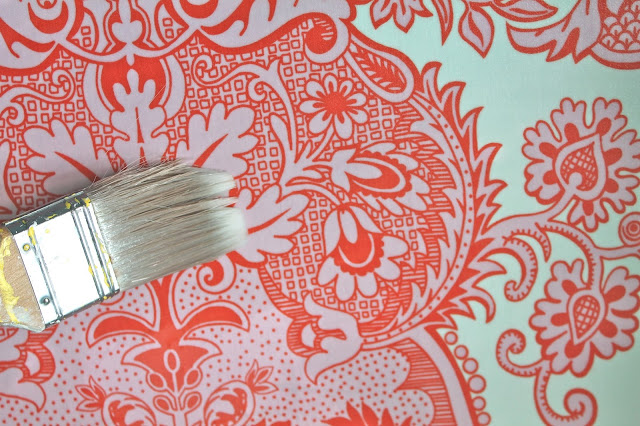 Removable Fabric Wallpaper Tutorial