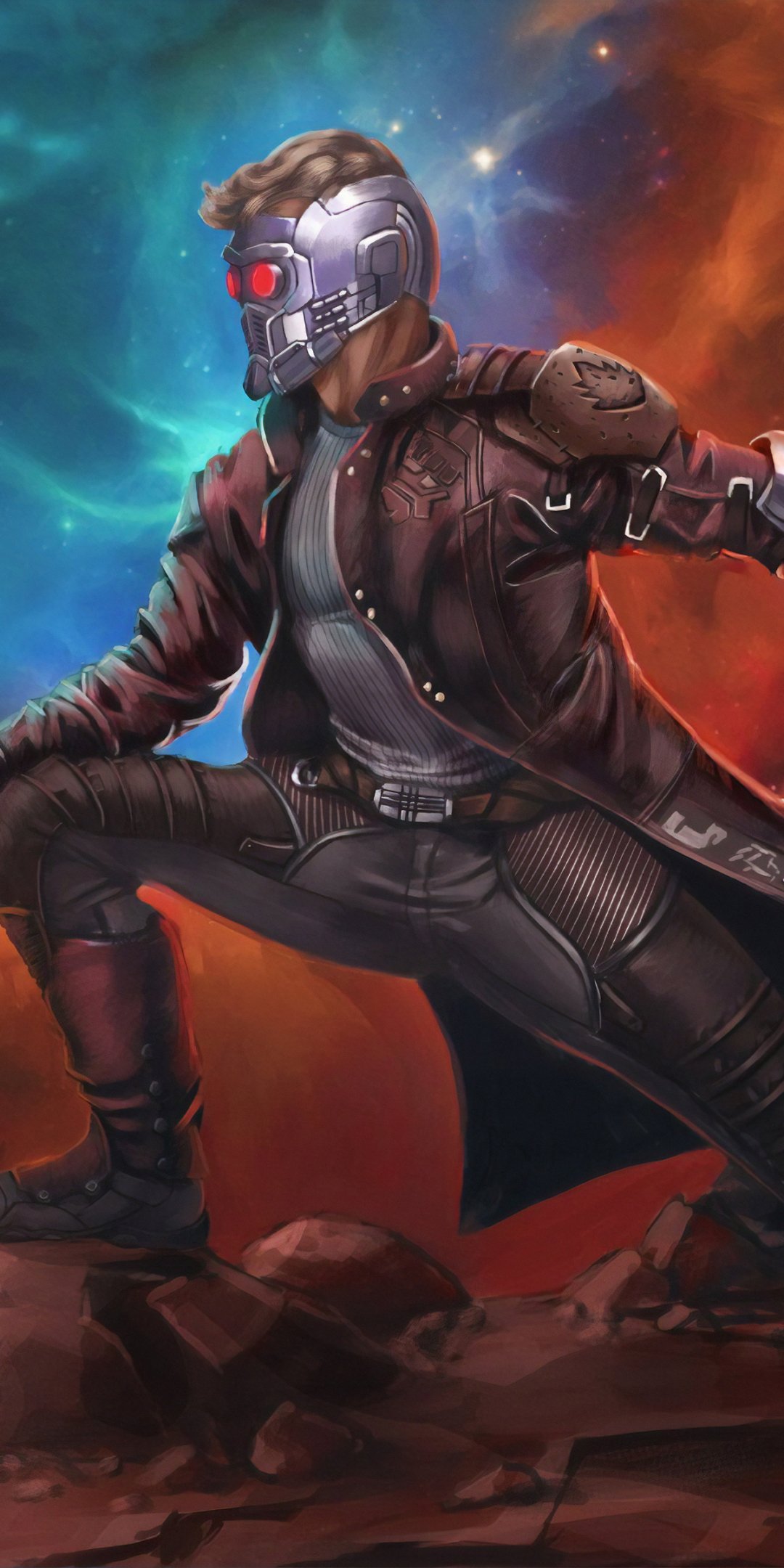 Guardians Of The Galaxy Comic Star Lord Phone Wallpaper