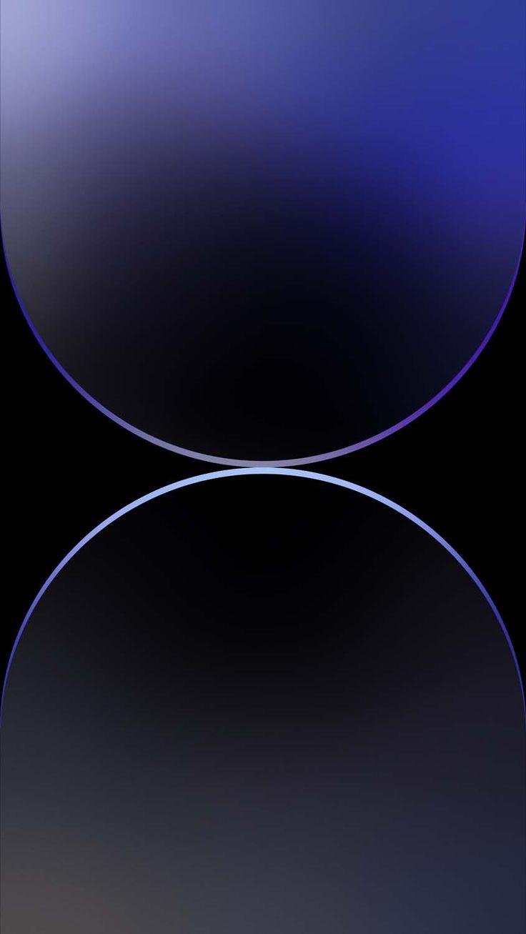 Iphone Pro Max Dark Blue Gradient Wallpaper