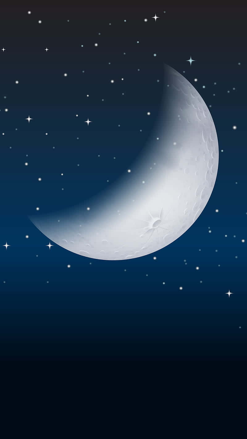 Moon And Stars iPhone Wallpaper