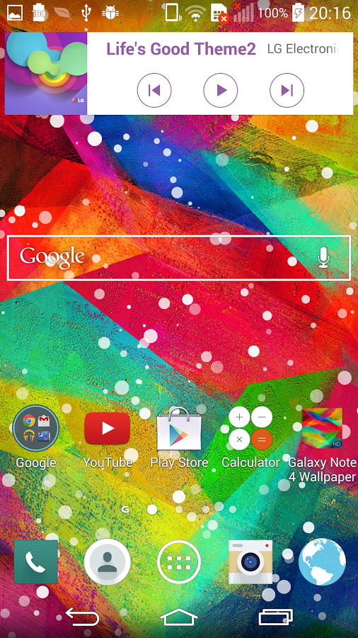 Galaxy Note Live Walpaper Screenshot
