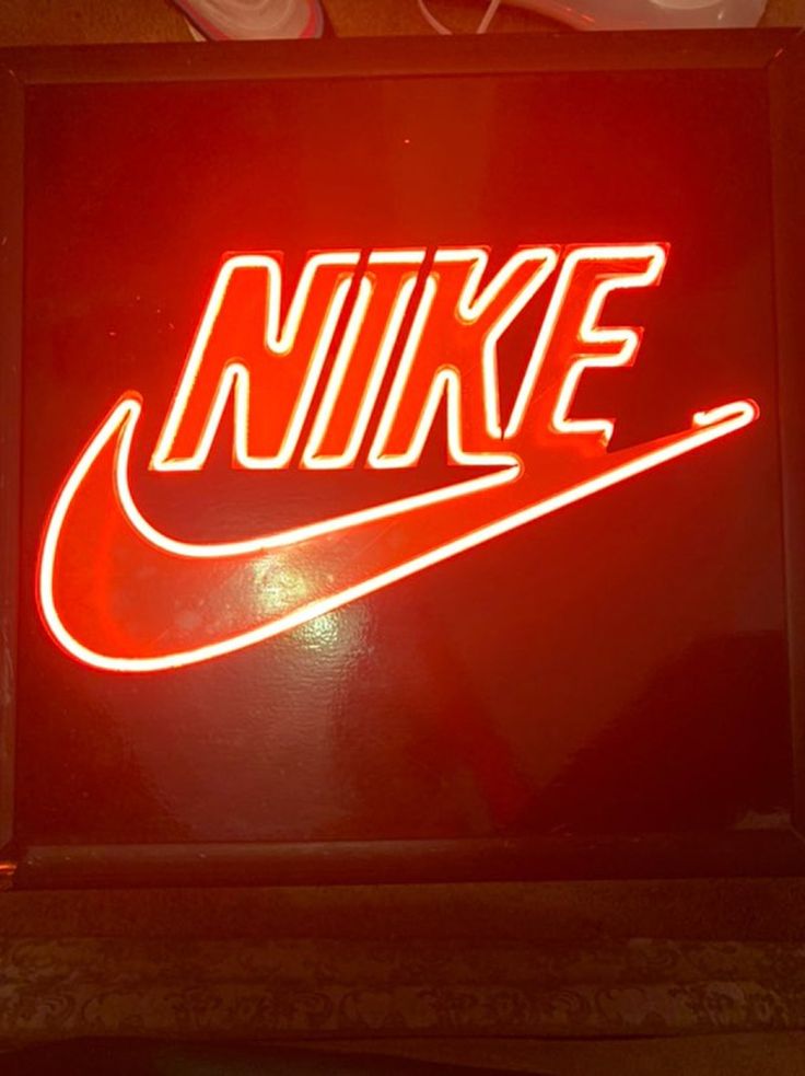 Vintage Nike Sign On Mercari Dark Red Wallpaper And Black