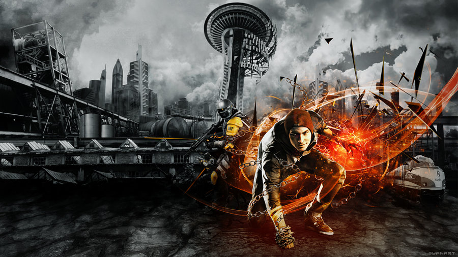 InFamous Second Son 4K Wallpaper by TheSyanArt on