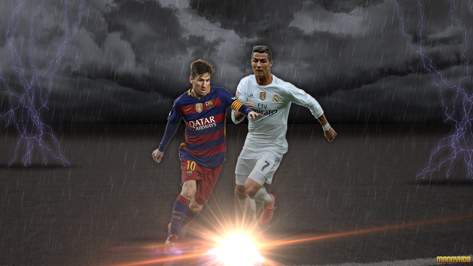 Wallpaper Messi Vs Cristiano Ronaldo By MannyHD29 On