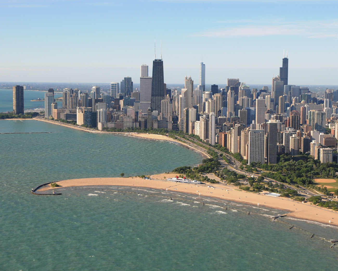 Chicago S Background Of North Avenue Beach Lakefront